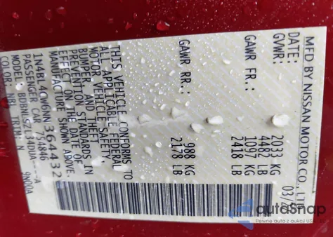 2022 Nissan Altima Sr Intelligent Awd z USA, uszkodzony, nr VIN 1N4BL4CW6NN364432